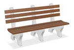 Poly 6' Parkside Bench