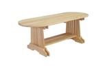 Handcrafted Cypress Outdoor Coffee Table