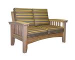 Unfinished Cypress Patio Mission Loveseat