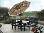 6' Golden Gate Poly Table with 6 Bridgeport Chairs