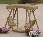 LuxCraft Rollback Double Lawn Glider with Roof