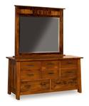 Payette Mission Dresser with Eight Drawers and Optional Mirror