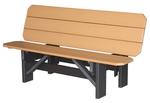 6' Single Poly Park Bench