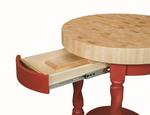 Wooden Kitchen Island With Butcher Block
