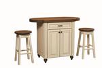 Heritage Kitchen Island with Stools