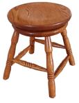 Oak Wood 18" Swivel Bar Stool