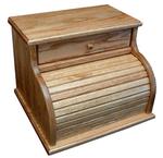 Roll Top Bread Box with Drawer