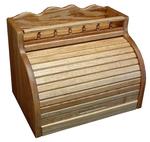 Roll Top Bread Box with Spice Storage Rail