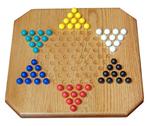 Oak Wood Chinese Checkers Game In-Stock