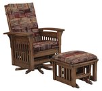 American Winthrop Slat Glider Chair with Swivel