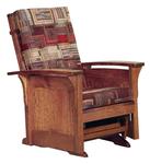 Winthrop Wooden Glider Chair with Solid Panel Sides