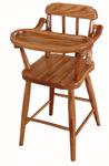 Oak Wood Doll Highchair with Spindle