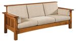Amish Made 85 Trinity Mission Sofa shown in Davey Fabric