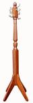 Wooden Standing Coat Rack with Pineapple Top
