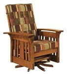 Amish Trinity Mission Glider Swivel Chair