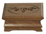 Hardwood Medium Jewelry Box with Acorn Lid