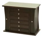 Hardwood Caledonia Six Drawer Jewelry Chest