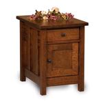 Amish Pure Mission End Table Cabinet