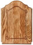 Hardwood Key Cabinet with Fancy Border Door