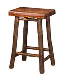 Hickory Twig Backless Counter and Bar Stool with Pine Seat