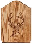 Oak Wood Key Cabinet with Deer Door
