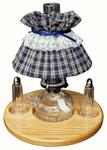 Lazy Susan Set with Oil Lamp and Salt and Pepper Shakers
