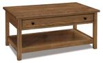 Amish Radiance Mission Coffee Table with Drawer
