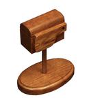 Hardwood Mailbox Stamp Dispenser