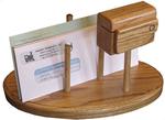 Wood Mail Organizer and Stamp Dispenser