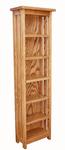 Hardwood Mission CD or Media Rack with Five Adjustable Shelves
