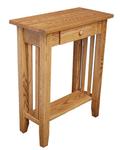 Hardwood Mission Hall Table with Drawer