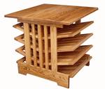 Hardwood Full Size Deluxe Mission Magazine Table