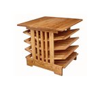 Hardwood Full Size Deluxe Mission Magazine Table