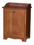 Hardwood Mission Slideout Waste Bin
