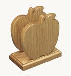 Oak Wood Apple Shape Napkin Holder