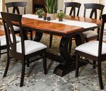 keyhole wood dining chair