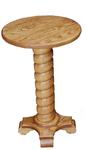 Oak Wood Rope Twist Plant Stand
