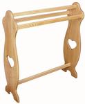 Hardwood Medium Quilt Rack with Heart