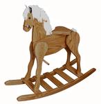 Oak Wood Large Rocking Horse