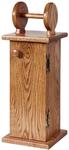 Oak Wood Toilet Paper Holder Cabinet