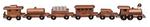 Walnut Wood Medium Train Set