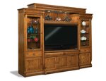 Amish Gleam 6-Piece Entertainment Center Wall Unit