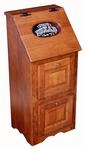 Hardwood Veggie Bin with Raised Panel Doors