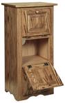 Hardwood Veggie Bin with Three Doors
