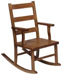 Oak Ladder Back Shaker Child's Rocking Chair