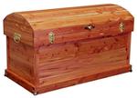 Amish Round Top Cedar Trunk