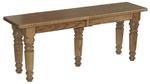 Oak Wood Extension Bench with Farmers Leg
