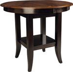 Amish Emily Round Dining Table with Solid Top