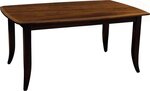 Amish Emily Dining Table with Solid Top