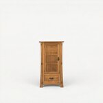 Amish Handcrafted Modesto Mission 1-Door Storage Cabinet